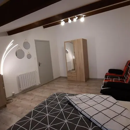 Apartment 3 Pieces Chambre+cuisine+sdb Centre Privas